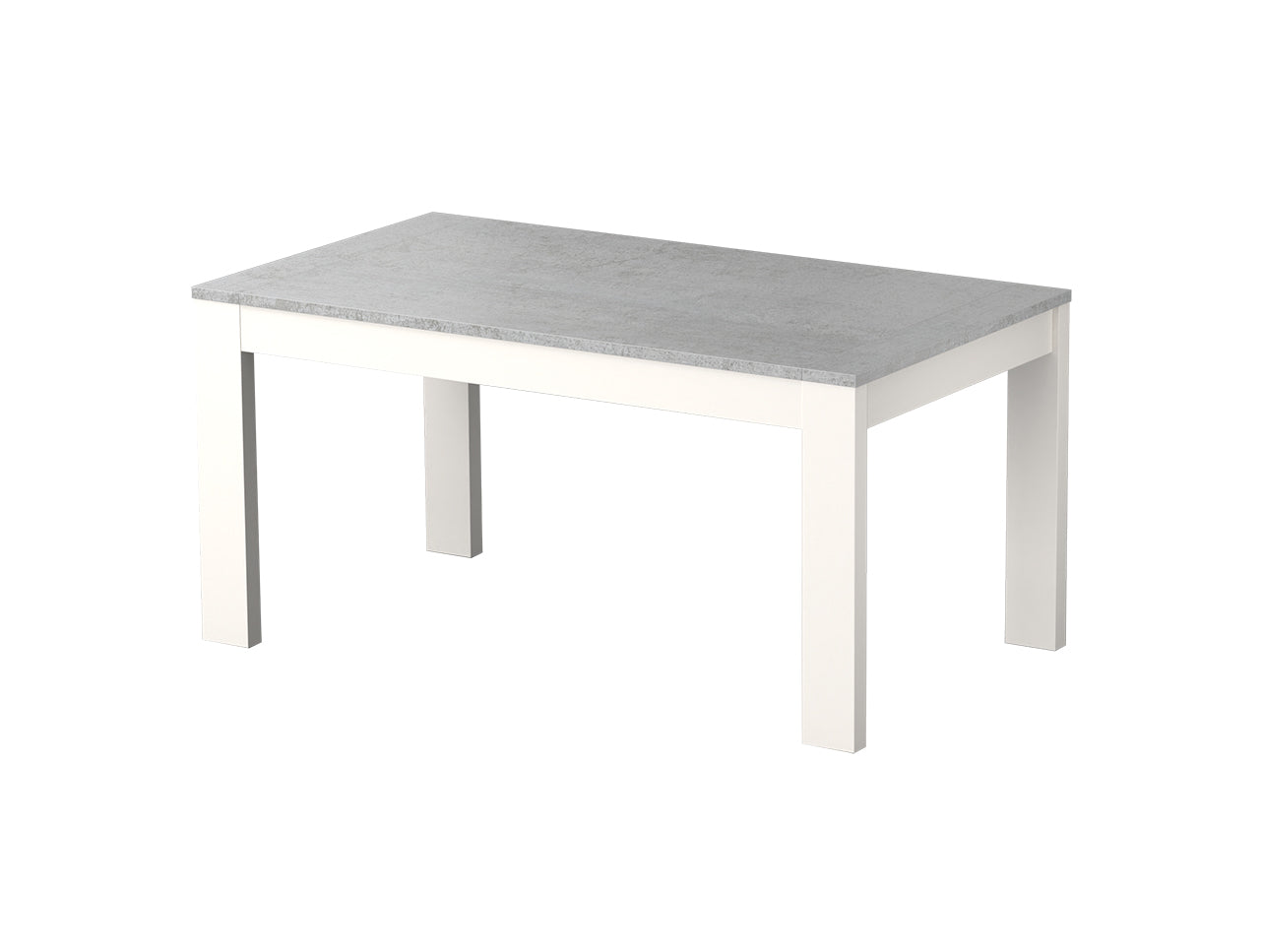 8-10 seater extendable table in white and grey wood.